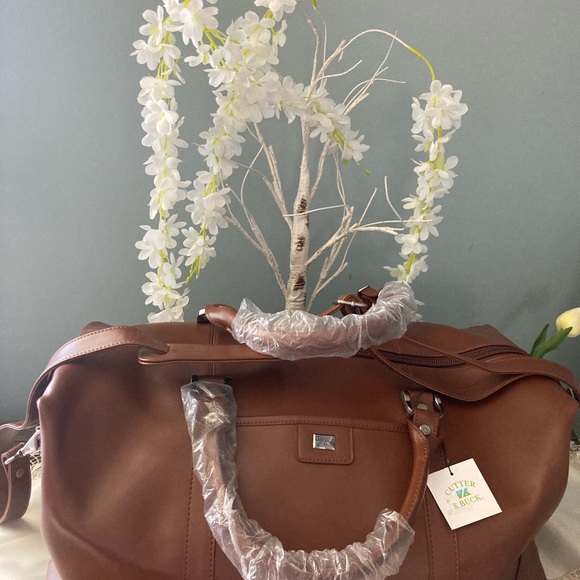 Cutter & Buck Bags Cutter And Buck Leather Weekender Duffel Bag